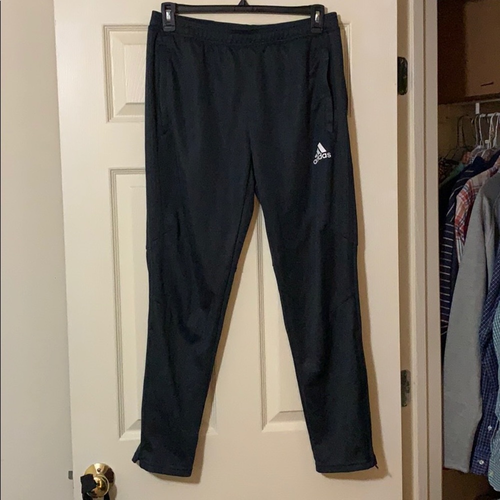 Adidas tapered joggers zip